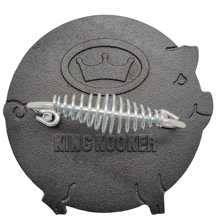 King Kooker Cast Iron, Bacon Press, Pig CI8PBP